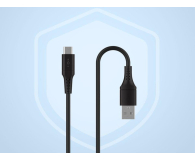FIXED Liquid Silicone Cable USB-A - USB-C 0,3m 60W (czarny) FIXDLS-AC03-BK - 1484706 - zdjęcie 2